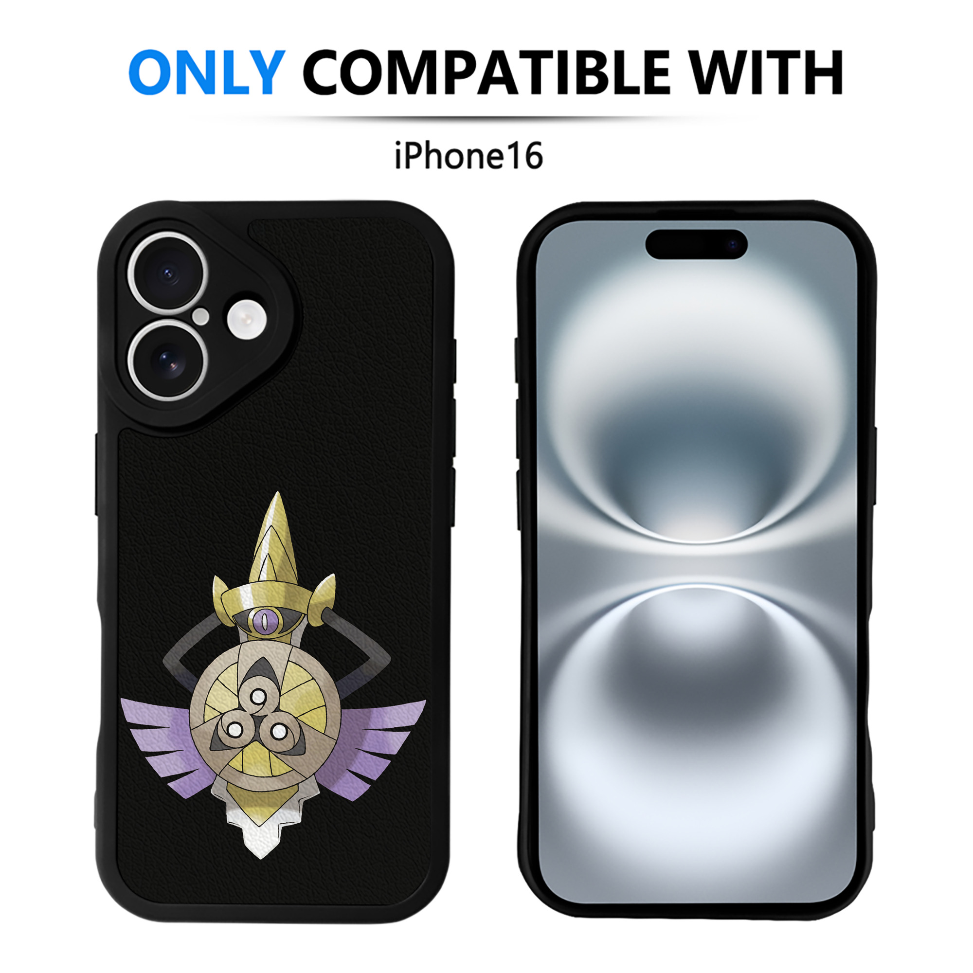 （画像用） ポケットモンスター Pokémon 【iPhone 16シリーズ対応】シリコンスマホケース（レザー調） 材質：シリコン
